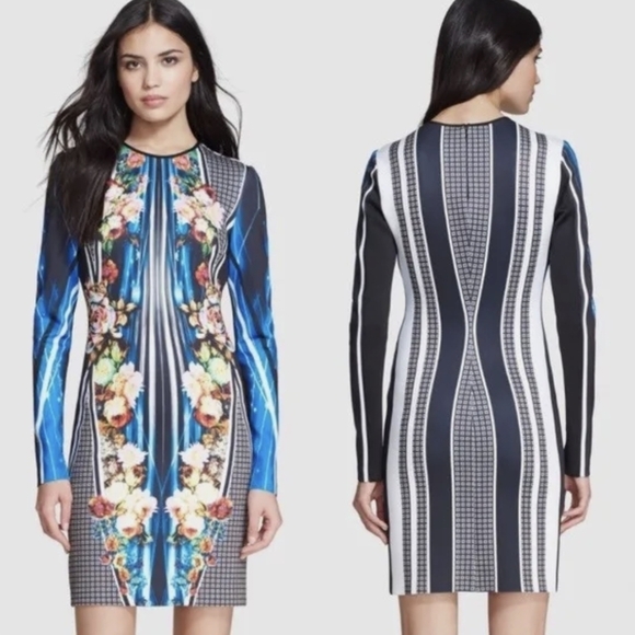 Clover Canyon Dresses & Skirts - CLOVER Canyon winter solstice graphic print dress small